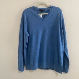 NEW Banana Republic Blue Premium Luxe Yarn Sweater Size X Large